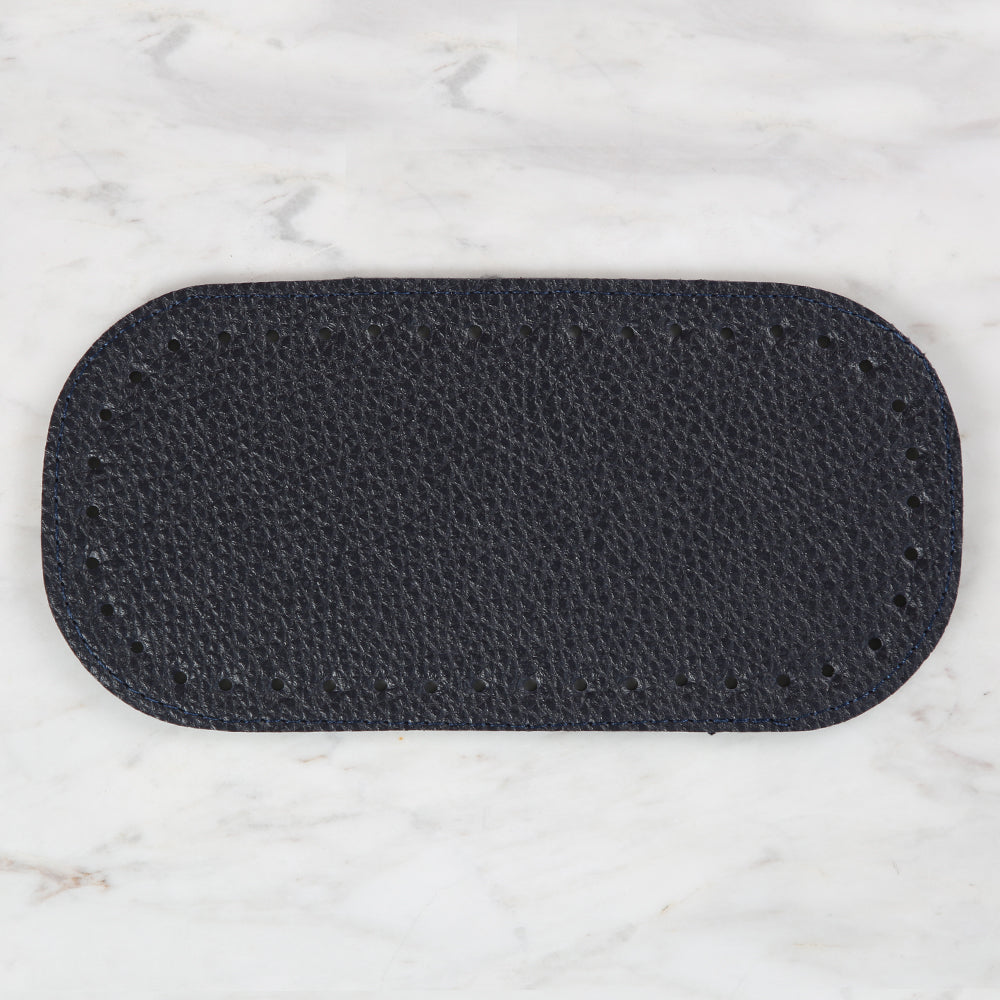 Knitme Çanta Tabanı 20x10 cm Oval Lacivert BA-0062